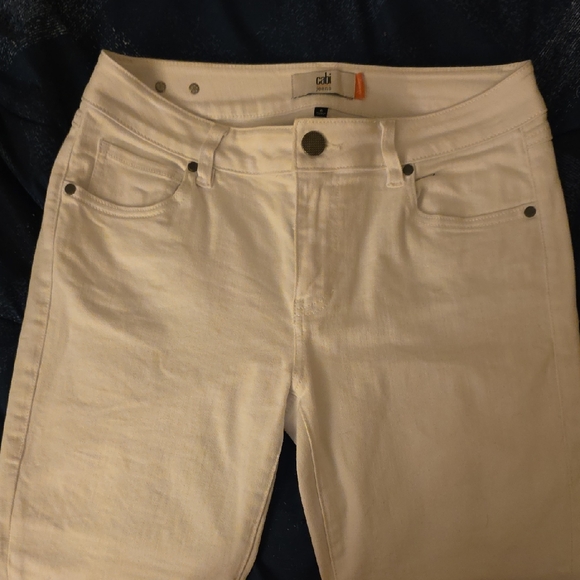 CAbi Women's Cream Skinny Jeans - Picture 1 of 4